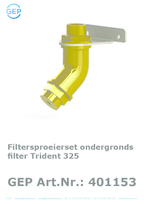 Filtersproeierset ondergronds filter Trident 325